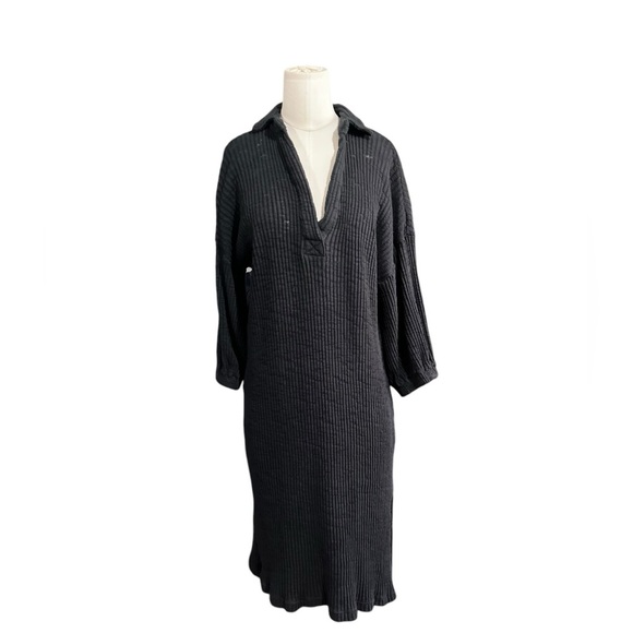 FREE PEOPLE Pacific Midi Dress - Black in Size Medium - Picture 2 of 7